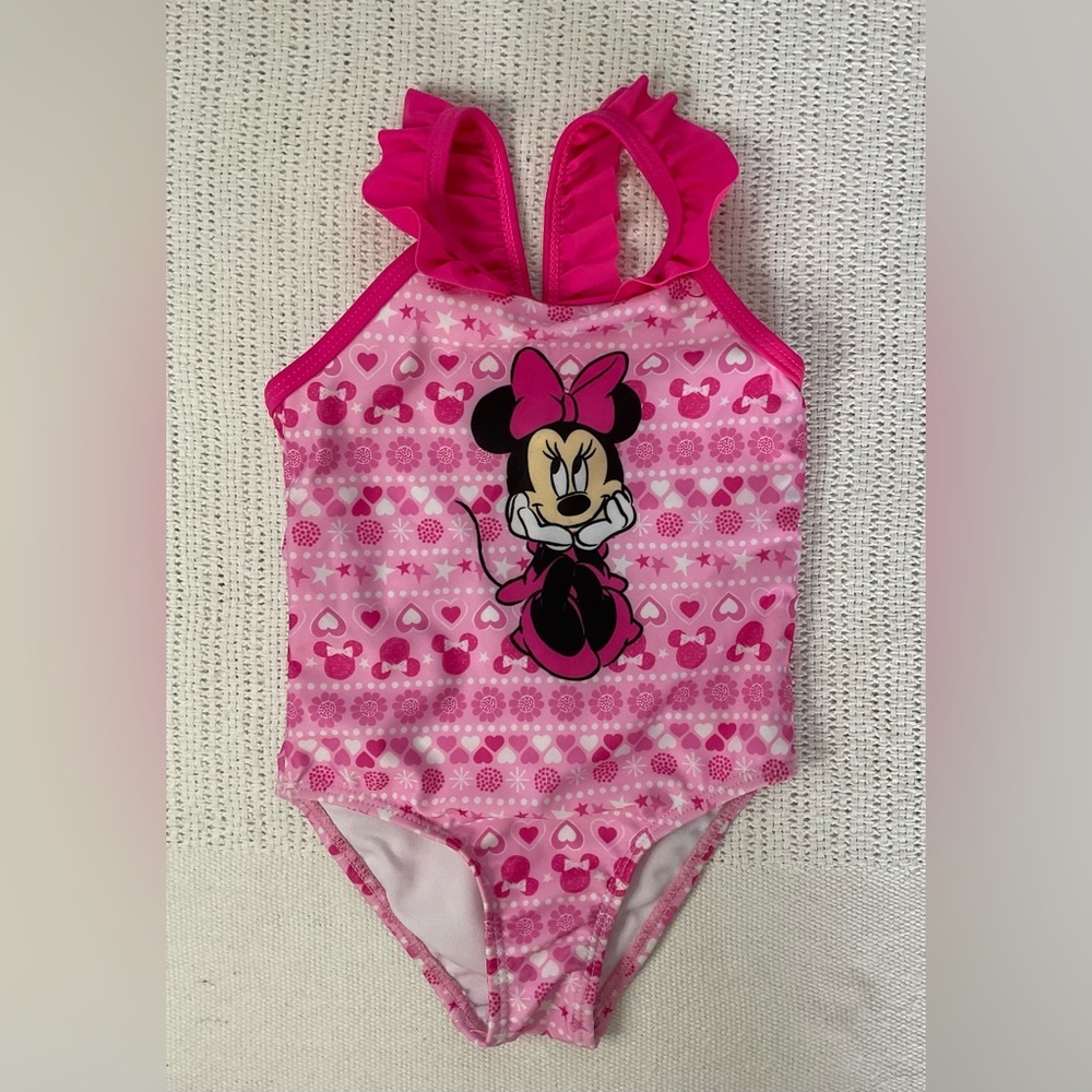 Disney Baby Pink Ruffled Swimsuit